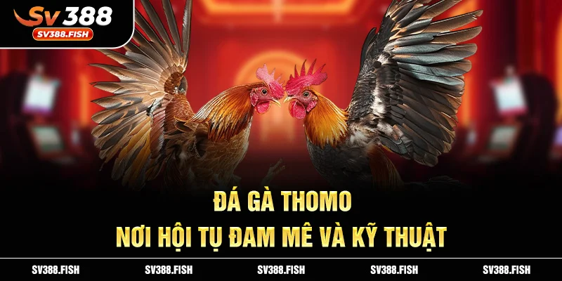 Đá gà Thomo – nơi hội tụ đam mê và kỹ thuật.